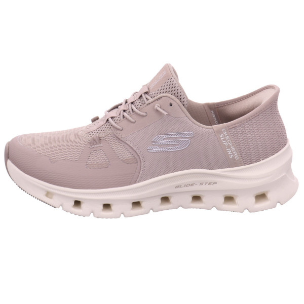 Skechers SLIP-INS: GLIDE-STEP taupe silver mesh trim - Bild 1