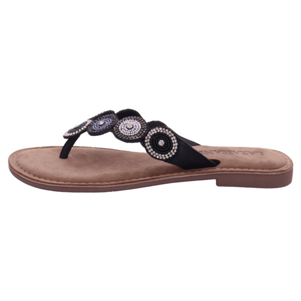 Lazamani ladies toe slippers south Glattleder/Textil - Bild 1