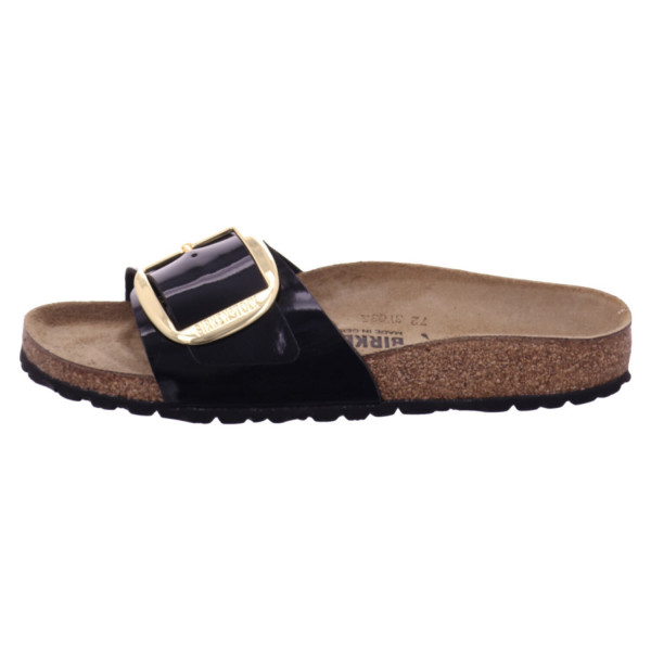 Birkenstock Madrid Big Buckle Patent Black/Gold Birko-Flor Lack - Bild 1