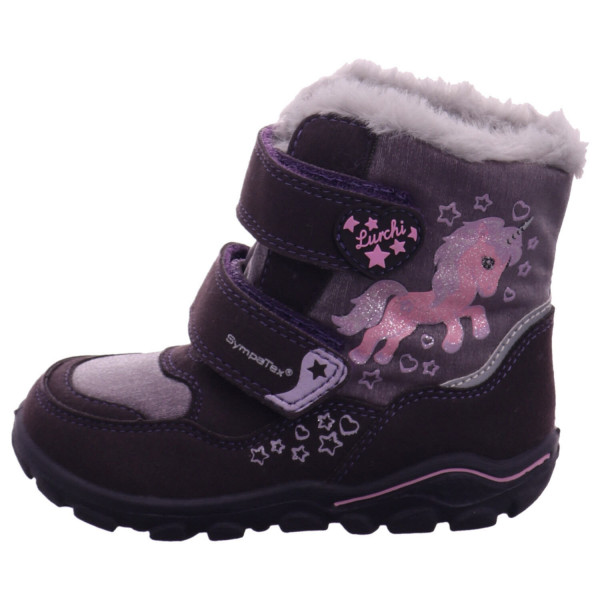 Lurchi Kosy-SYMPATEX grey/ rose pu/textile - Bild 1