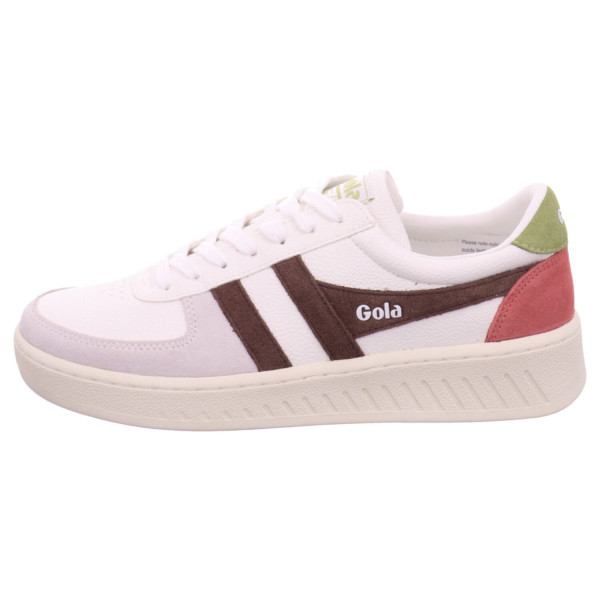 Gola Grandslam Trident white /dark brown mo Glattl./ Nubuk - Bild 1