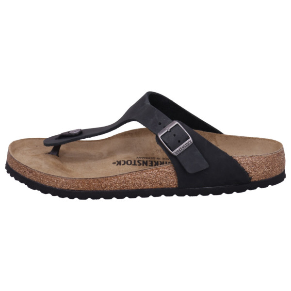 Birkenstock Gizeh Schwarz Naturleder Geölt - Bild 1