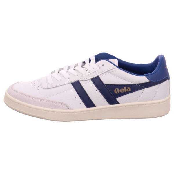 Gola Contact Leather white navy marine bl Glattleder/ Nubuk - Bild 1