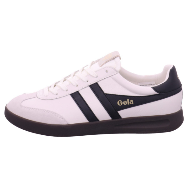 Gola Cyclone Leather white black dark gum Glattleder/ Nubuk - Bild 1