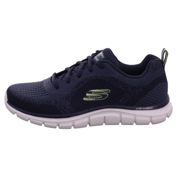 Skechers Knit Lace Up Sneaker Blau Polyester - Bild 1