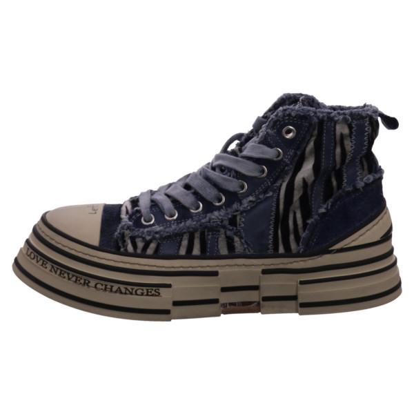 Rebecca White zebra stripe navy Leder - Bild 1