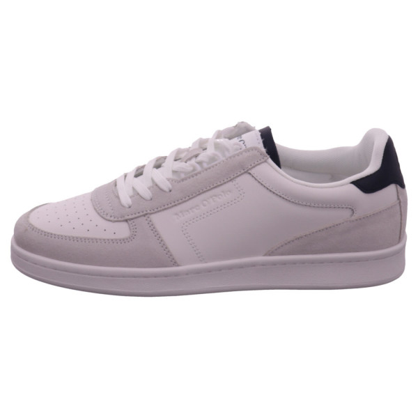 Marc O'POLO Sneaker white/navy Glattleder/ Nubuk - Bild 1
