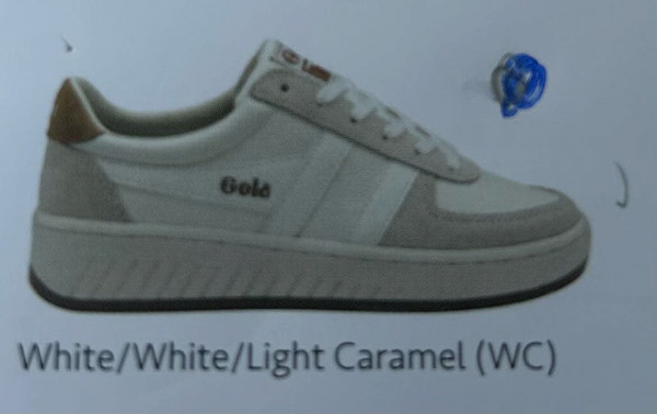 Gola Grandslam 88 white light caramel Glattleder