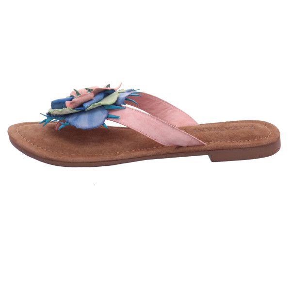 Lazamani handpainted multi rose Glattleder - Bild 1