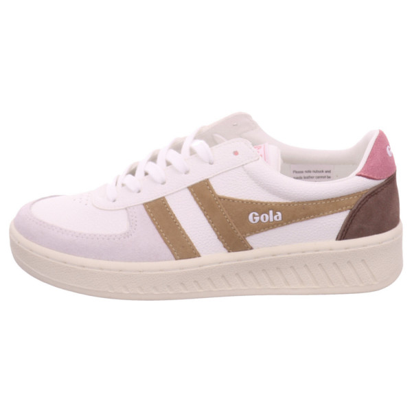 Gola Granslam Trident white brown sugar Leder - Bild 1