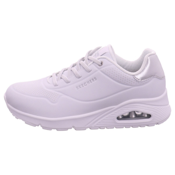 Skechers UNO - SHIMMER AWAY white Durabuck, Silver Dur - Bild 1