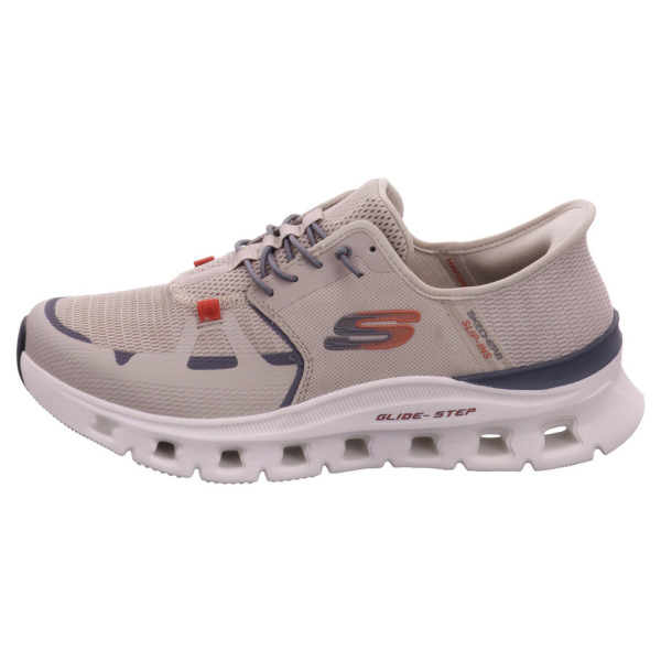 Skechers Slip Ins Taupe/ Orange Textil - Bild 1