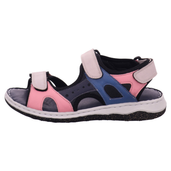 Andrea Conti blau pink beige Glattleder - Bild 1