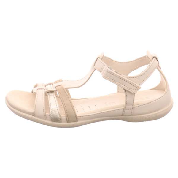 Ecco Flash T-Strap Sandal lime stone Glattleder - Bild 1