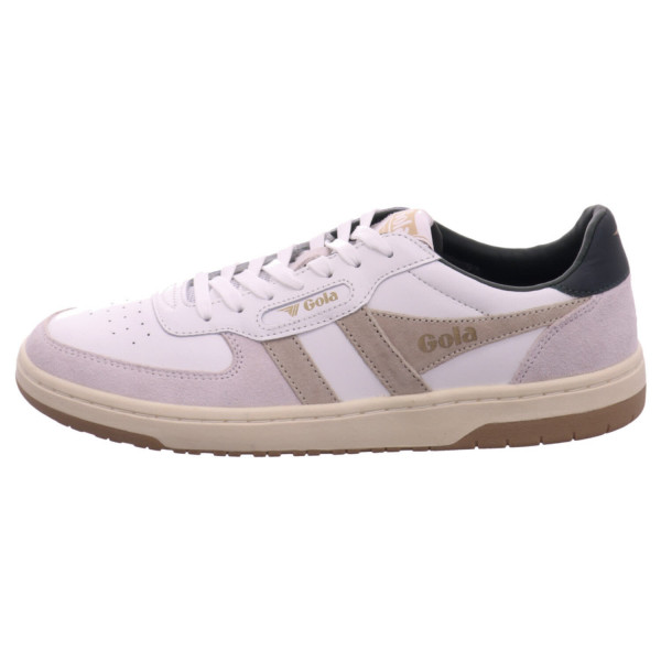 Gola Hawk white bone dark khak Glattleder/ Nubuk - Bild 1