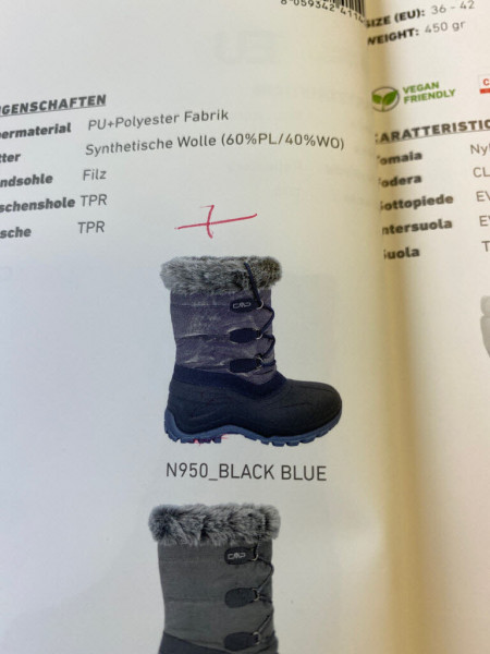 CMP BLACK BLUE Textil/ Syn.