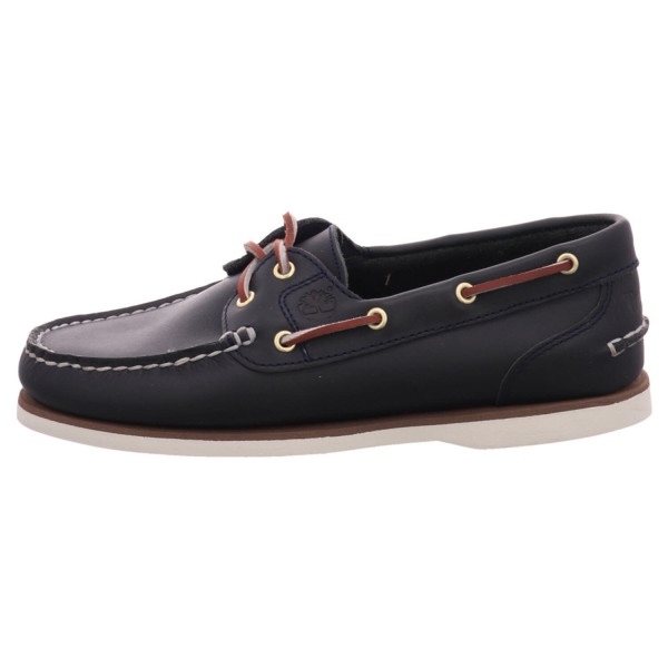 Timberland Classic Boat 2-Eye Md Blue FULL GRAIN Full Grain - Bild 1