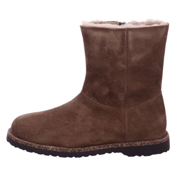 Birkenstock Uppsala Zip Shearlin Dark Tea Veloursleder - Bild 1