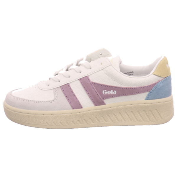 Gola Grandslam Trident white lilly lemon Leder - Bild 1