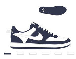 Nike COURT VISION LO MIDNIGHT NAVY/WHITE